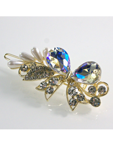 Spinka do włosów KOKARDA Z KRYSZTAŁKAMI CRYSTAL...