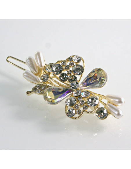 Spinka do włosów KWIATEK Z KRYSZTAŁKAMI CRYSTAL Lolita Akcesoria