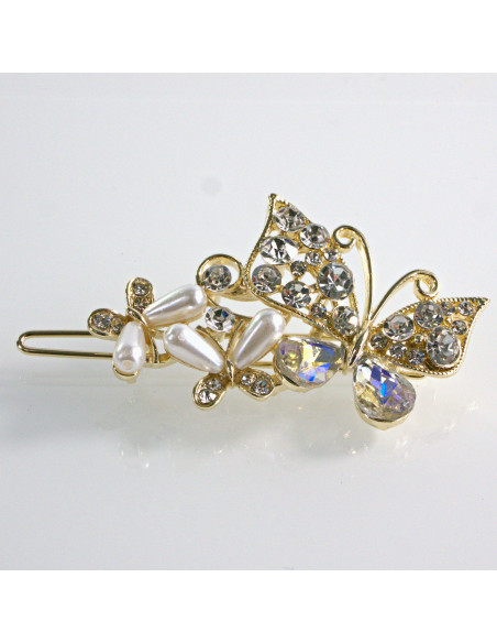 Spinka do włosów MOTYL Z KRYSZTAŁKAMI CRYSTAL AB Lolita Akcesoria