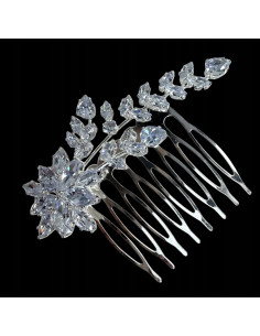 Grzebień wsuwany do włosów wtykowy ozdobny diamenty... 2
