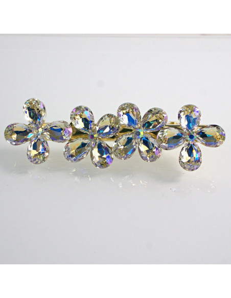 Spinka do włosów 4 KWIATKI Z KRYSZTAŁKAMI CRYSTAL AB Lolita Akcesoria