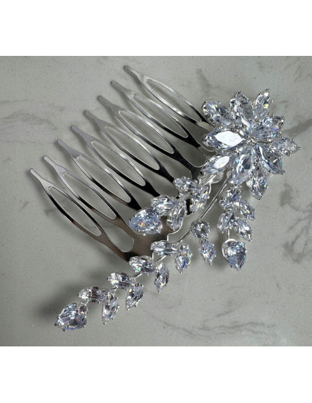 Grzebień wsuwany do włosów wtykowy ozdobny diamenty Lolita Accessories