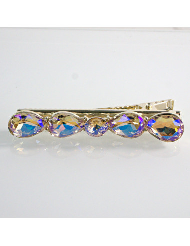 Spinka do włosów KOKARDA Z KRYSZTAŁKAMI CRYSTAL AB Lolita Akcesoria