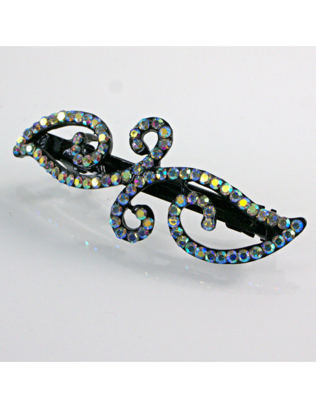 Klamra francuska VINTAGE ELEGANCKA Z KRYSZTAŁKAMI AB Lolita Accessories