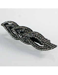 Klamra francuska VINTAGE ELEGANCKA Z KRYSZTAŁKAMI AB... 2