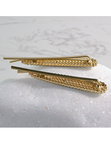 Wsuwka do włosów ZŁOTA Z KRYSZTAŁKAMI AB 2 szt....