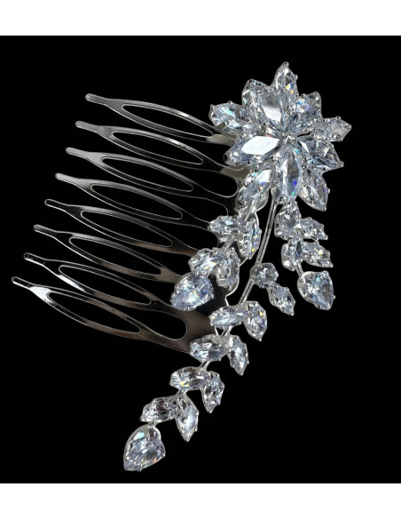 Grzebień wsuwany do włosów wtykowy ozdobny diamenty Lolita Accessories