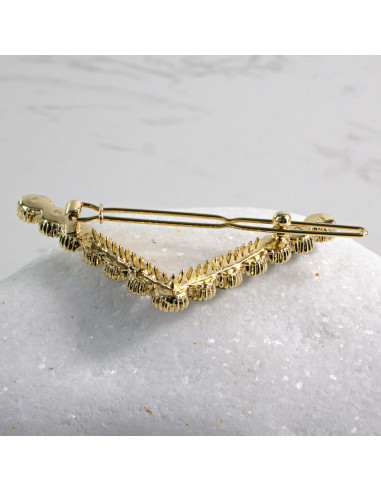 Spinka do włosów w kształcie "V" CZARNE...