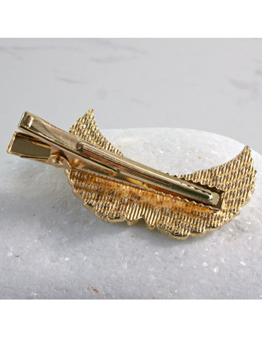 Spinka do włosów ZŁOTE SKRZYDŁA Z KRYSZTAŁKAMI...