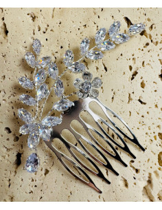 Grzebień wsuwany do włosów wtykowy ozdobny diamenty... 2