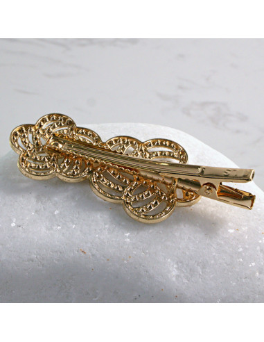 Spinka do włosów ZŁOTE KWIATY Z KRYSZTAŁKAMI...