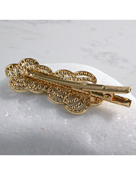 Spinka do włosów ZŁOTE KWIATY Z KRYSZTAŁKAMI Lolita Accessories