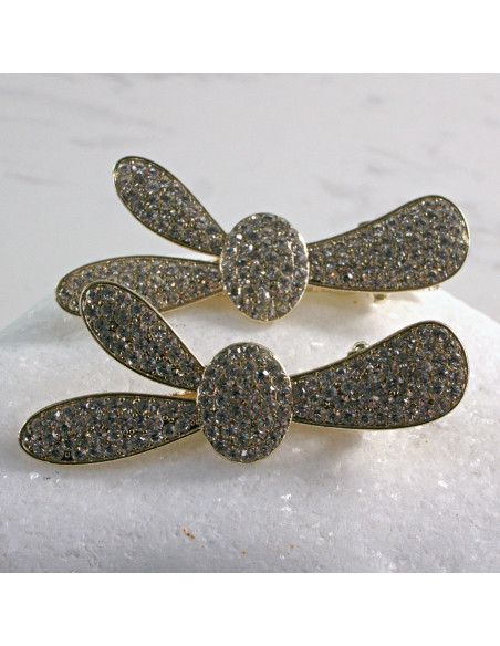 Spinka do włosów 2 SZT. SREBRNE KRYSZTAŁKI Lolita Accessories