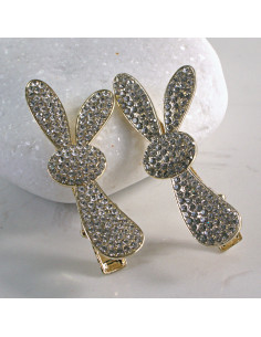 Spinka do włosów 2 SZT. SREBRNE KRYSZTAŁKI Lolita... 2