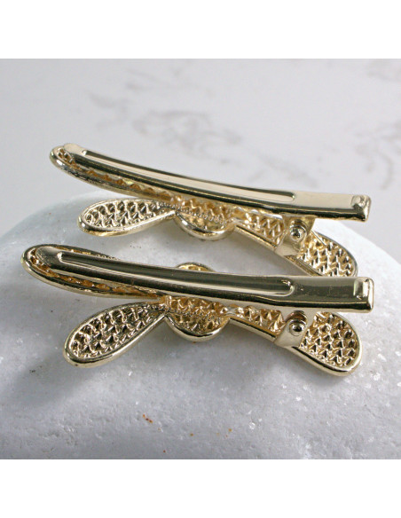 Spinka do włosów 2 SZT. SREBRNE KRYSZTAŁKI Lolita Accessories