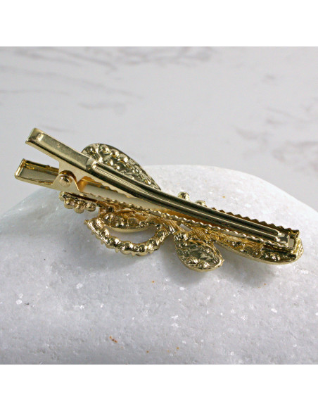 Spinka do włosów MOTYL SREBRNE KRYSZTAŁKI AB Lolita Accessories