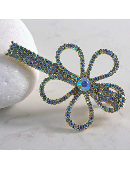 Spinka do włosów 2 SZT. KWIATKI Z KRYSZTAŁKAMI AB Lolita Accessories