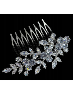 Grzebień wsuwany do włosów wtykowy ozdobny diamenty... 2