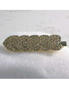 Spinka do włosów ZŁOTE SERCA Z KRYSZTAŁKAMI Lolita...