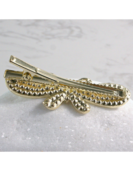 Spinka do włosów ZŁOTY MOTYL Z KRYSZTAŁKAMI Lolita Accessories