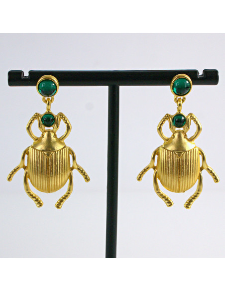 Kolczyki Lolita Accessories Srebrny sztyft "925" złote Żuki