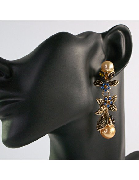 Kolczyki z Perłami Lolita Accessories Srebrny sztyft "925"