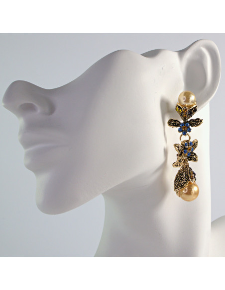 Kolczyki z Perłami Lolita Accessories Srebrny sztyft "925"