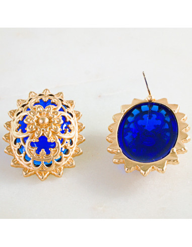 Kolczyki Vintage Lolita Accessories Srebrny...