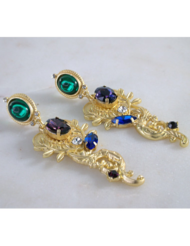 Kolczyki sztyft srebro "925" NA IMPREZE, BAL,...