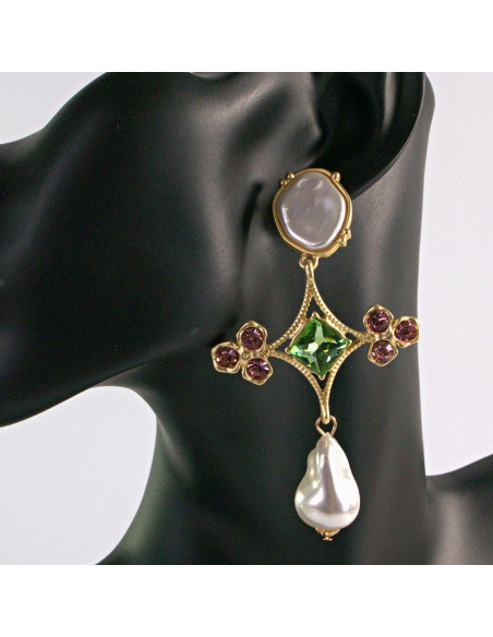 Kolczyki Krzyż Lolita Accessories