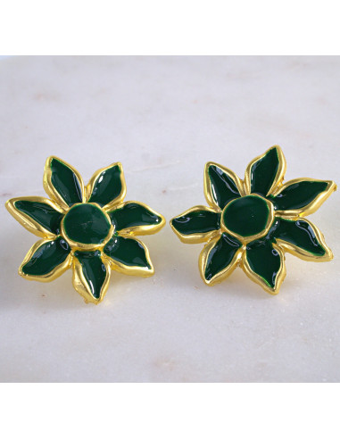 Kolczyki eleganckie zielony Lolita Accessories