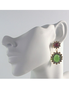 Kolczyki eleganckie zielony Lolita Accessories