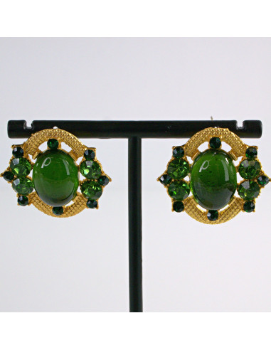 Kolczyki eleganckie zielony Lolita Accessories