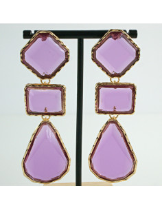 Kolczyki długie fioletowe Lolita Accessories 2