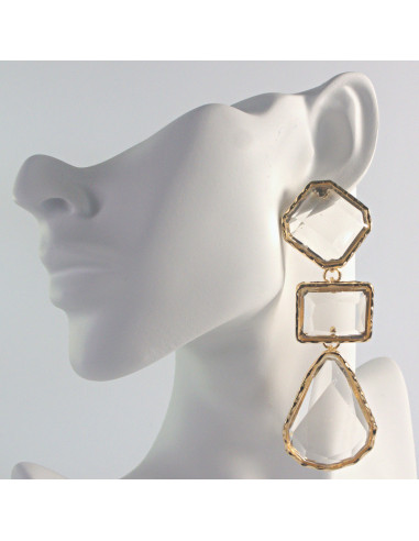 Kolczyki duże długie Lolita Accessories crystal