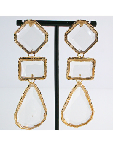 Kolczyki duże długie Lolita Accessories crystal