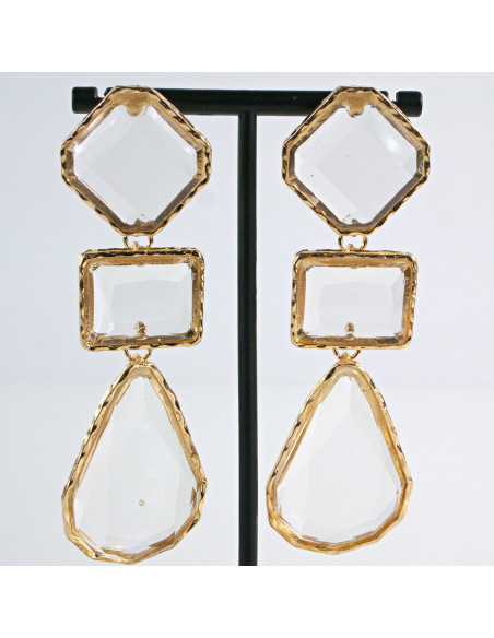 Kolczyki duże długie Lolita Accessories crystal