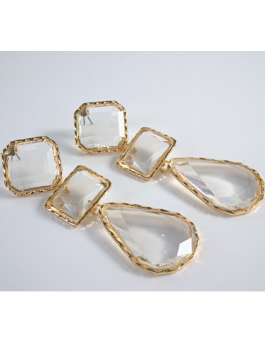Kolczyki duże długie Lolita Accessories crystal