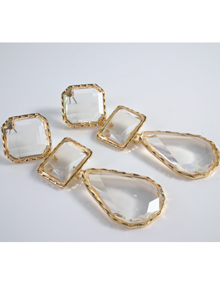 Kolczyki duże długie Lolita Accessories crystal
