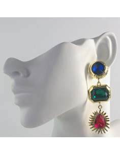 Kolczyki LA DOLCE sztyft srebro "925" NA IMPREZE, BAL,... 2