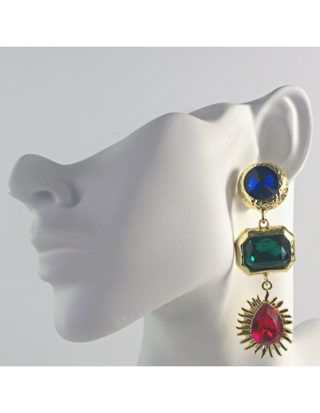 Kolczyki LA DOLCE sztyft srebro "925" NA IMPREZE, BAL, OKOLICZNOŚĆ, PARTY