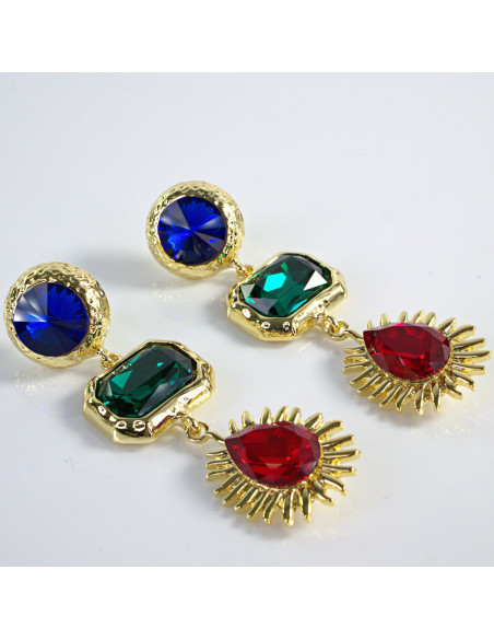 Kolczyki LA DOLCE sztyft srebro "925" NA IMPREZE, BAL, OKOLICZNOŚĆ, PARTY