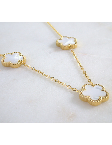 Naszyjnik Celebrytka ze stali chirurgicznej Lolita Accessories Kwiatki