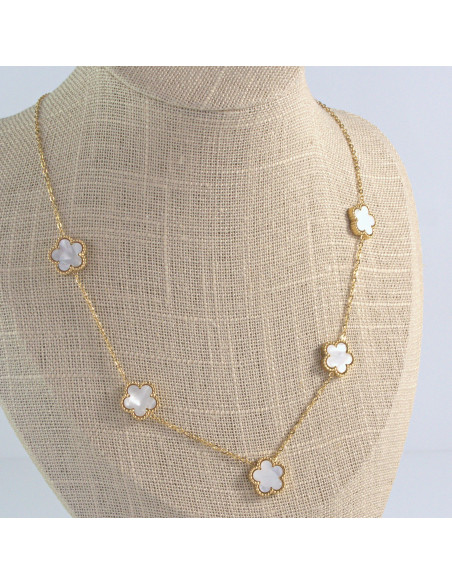 Naszyjnik Celebrytka ze stali chirurgicznej Lolita Accessories Kwiatki