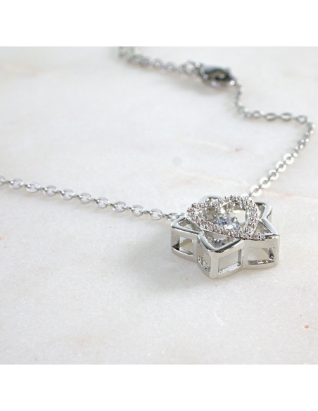 Naszyjnik Celebrytka stal chirurgiczna Lolita Accessories Srebrny