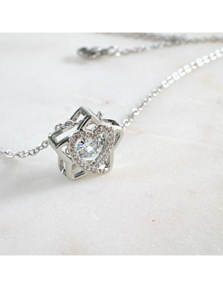 Naszyjnik Celebrytka stal chirurgiczna Lolita Accessories Srebrny