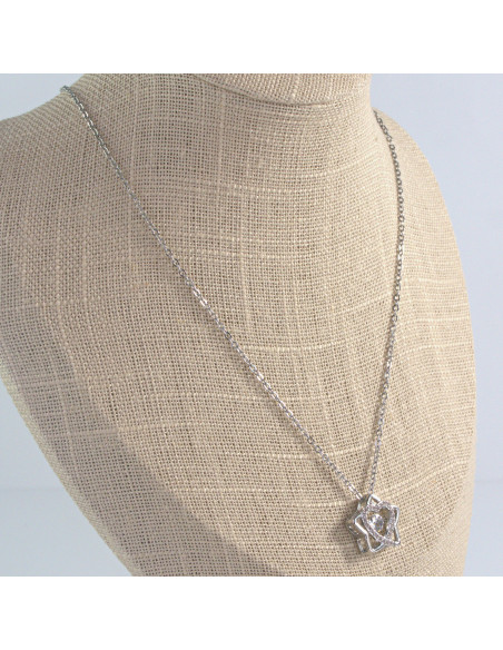 Naszyjnik Celebrytka stal chirurgiczna Lolita Accessories Srebrny