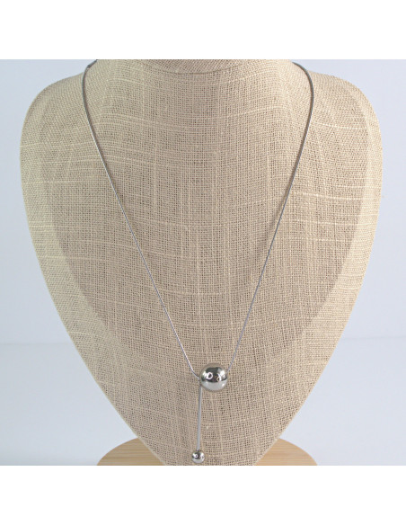 Naszyjnik Celebrytka stal chirurgiczna Lolita Accessories Srebrny