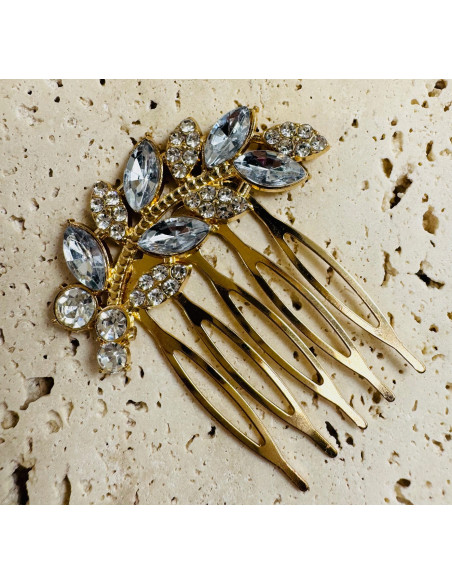 Grzebień wsuwany do włosów wtykowy ozdobny diamenty Lolita Accessories