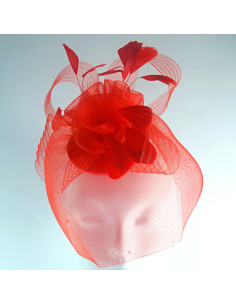 FASCYNATOR STROIK NA GŁOWĘ z WOALKĄ   Lolita Akcesoria